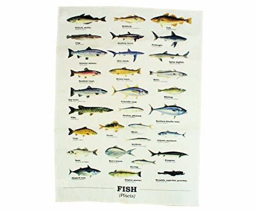 Gift Republic Ecologie Multiple Fish Tea Towel