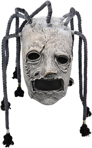 �n���E�B�� �}�X�N Cosplay Mask Slipknots Masks Face Latex Halloween Mask Steampunk Masquerade Party Adult Prop (D)