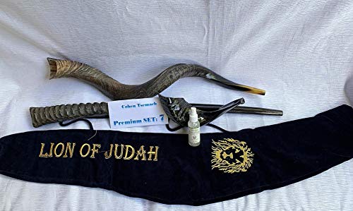 Shofar Kudu 32"-34" avec grande corne d'oryx et sac de rangement - 5