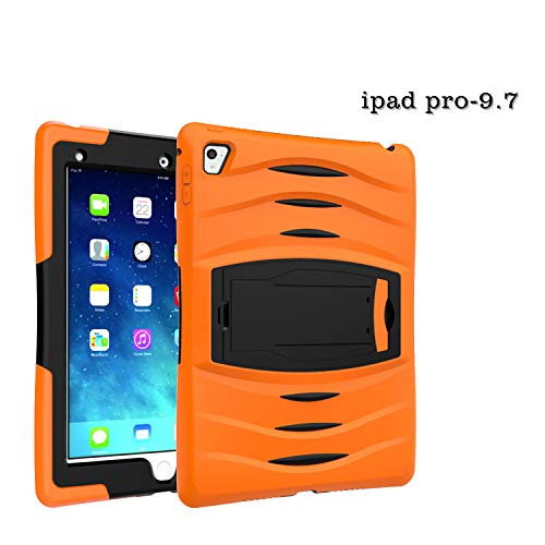 iPad Pro 9.7 �J�o�[ �n�C�u���b�h�P�[�X �n�[�h�o�b�N�J�o�[ �V���R�� �\�t�gTPU �Ռ��z���o���p�[ �O�d�\�� �S�ʕی� �h�o �ϏՌ� Apple iPad Pro 9.7 ��p�J�o�[ (�I�����W)