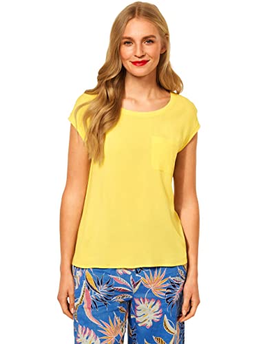 V-Kragen T-Shirt QR mat-mix top wpocket