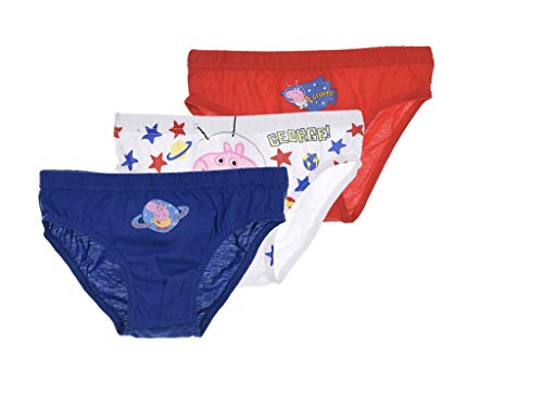 Preisvergleich Produktbild GraKiMo Peppa Pig 3er-Pack Slip / Unterhosen Jungen (116 / 128)