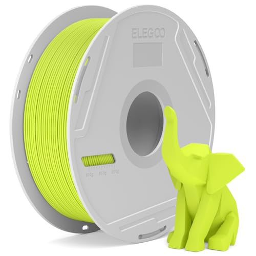 Image of ELEGOO PLA Basic Filament with Reusable Spool Apple Green 1KG, 1.75mm PLA 3D Printing Filament 2.2lbs High Dimensional Accuracy, Easy Installation Detachable Spool Fits for Most 3D Printers