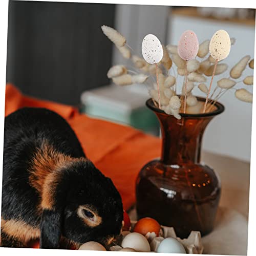Decoración de 27 piezas de huevos moteados para Pascua miniatura 4