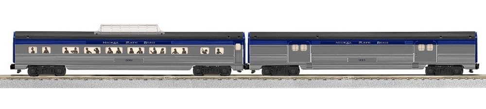 Lionel American Flyer S Gauge Nickel Plate Road Passenger CAR 2 Pack 2219420