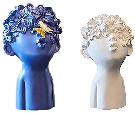 Statua Decorativa In Resina Stile Europeo - Scultura Artistica Per Casa Moderna, Colore Rosso - Foto 6