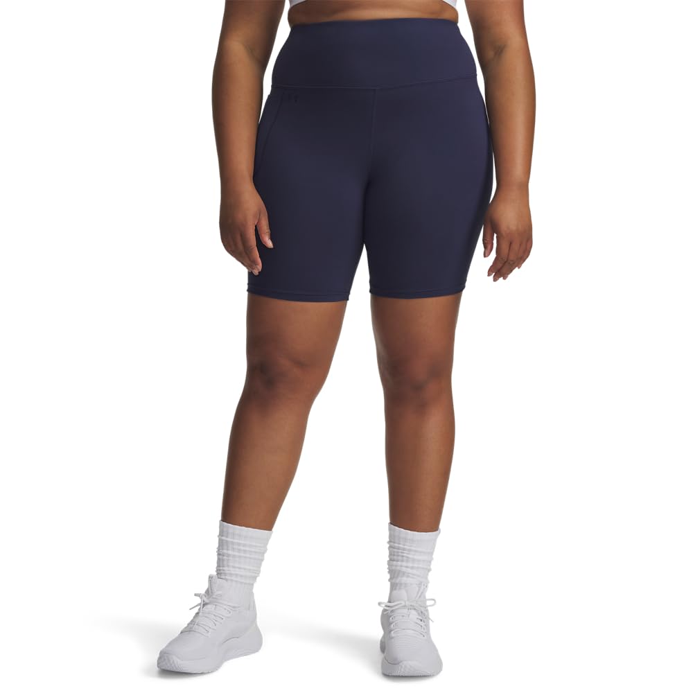 Under Armour Damen Motion Bike Shorts, (403) Washed Navy/Midnight Navy, 3X