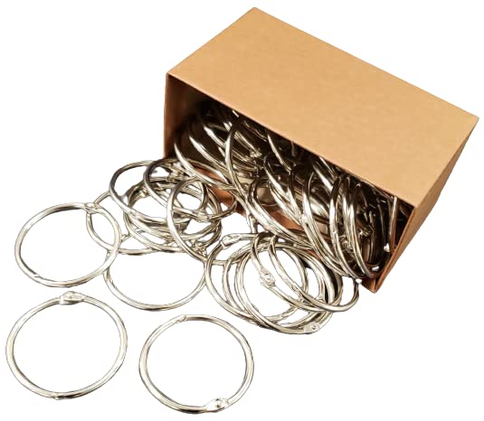 Debra Dale Designs - 50 Metal Binder Rings - 1.5" Size - Same Rings That we use in All of Our Hole Punched Products.