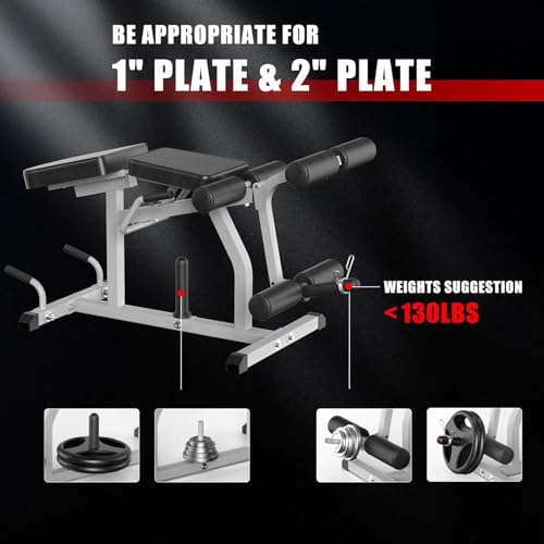 Z ZHICHI 2-in-1 Adjustable Leg Extension and Curl Machine, Easy Transition, Home Gym Leg Machine, Weight Capacity 660LBS by Z ZHICHI - Image 3