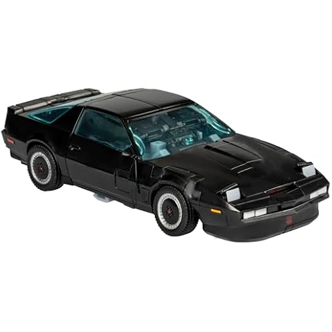 Transformers Collaborative Knight Rider x Toy, Autobot Agent Knight 6.5-inch Action Figure, 8+ Cover