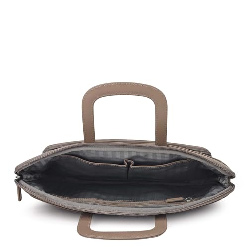 Image of Da Milano Leather Laptop Bag for Men & Women | Laptop Messenger Bag | Fits Up To 14 inch Laptop | Ideal for Office Purpose