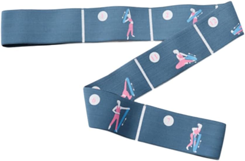 TOYANDONA Adjustable Yoga Stretch Belt Elastic Resistance Loop for Stretching Flexibility Traction Non Slip Durable Strap for Men Women Multipurpose Workout Band for Yoga Dance Random Color