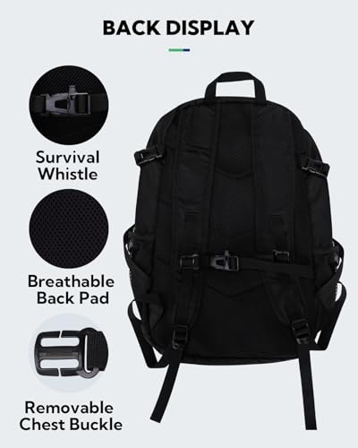 Waterfly Hiking Foldable Lightweight Backpack: 28L Packable Rucksack Daypack with Wet Compartment For Men and Women - Image 4