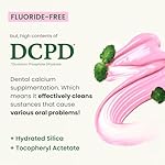[Euthymol] Natural Flouride-Free Formula/Strong Mint Flavor for Fresh Breath, 3.7 oz | Classic Pink Toothpaste for Fresh Breath, Plaque & Tartar Remover | Travel Size Aluminum Recyclable Tube - Image 3