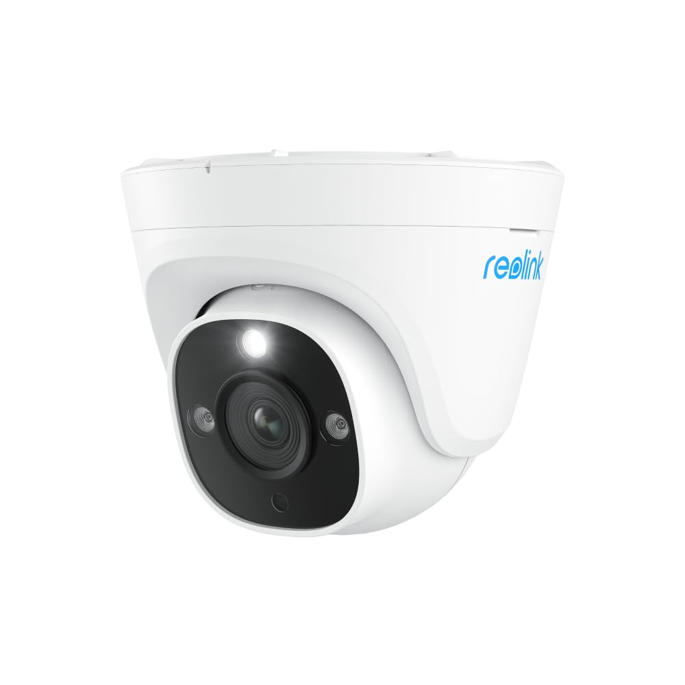 Reolink P344 PoE Smart 12MP Ultra HD Outdoor PoE Überwachungskamera Unterstützt 256GB Micro SD, Weiß