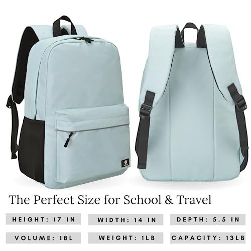 Fenrici Sage Green Backpack – Stylish, Aesthetic Bookbag for Teens, Girls & Boys | Perfect for School & Travel with Padded Laptop Compartment2