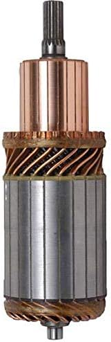 New Armature, Compatible with 12V, CW/CCW, 18 Straight Spl, Caterpillar, Denso, Isuzu / 1811210420, 028200-2800, 1-81121-042-0/61-8204/300-52002, 300-52002-10