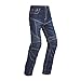 jjabc Pantalon Moto Homme Jean ， Pantalon DéContracté ， Rembourrage De Protection Amovible à L'IntéRieur ， pour Un Usage Quotidien Et Cycliste-Bleu_2XL