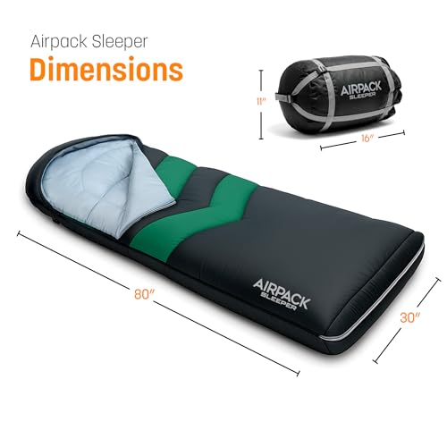 Sac de couchage avec coussin intégré gonflable Airpack Sleeper pour le camping - 2