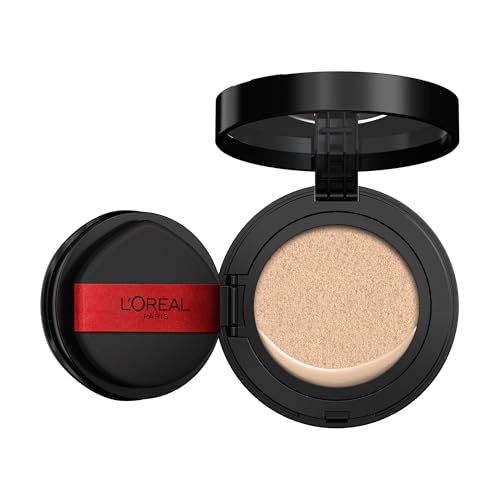 L'Oréal Paris - Fond de Teint Cushion 24H Air Wear - Haute Couvrance Indétectable - Sans Transfert - Tous Types de Peau - Teinte : 100