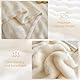 WONGS BEDDING Kuscheldecke Flauschig - Bubble Decke Beige, Wolldecke & Fleecedecke, Sofadecke, Tagesdecke, Decken Weiche Warme für Zimmer Deko, Wohn- & Kuscheldecken, Tagesdecke 150x200 cm