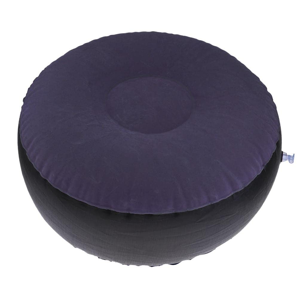 Maxbell Portable Air Inflatable Stool Ottoman Chair for Fishing Bedroom Dark Blue-image-40