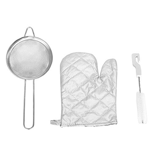 FlowerW Ölpresse Maschine Edelstahl Öl Extractor Maschine Kommerziellen Öl Expeller Extractor Multifunktionale mit 3 Verwendet für Erdnuss Nüsse Samen (Auto Ölpresse) (Ölpresse) - 9