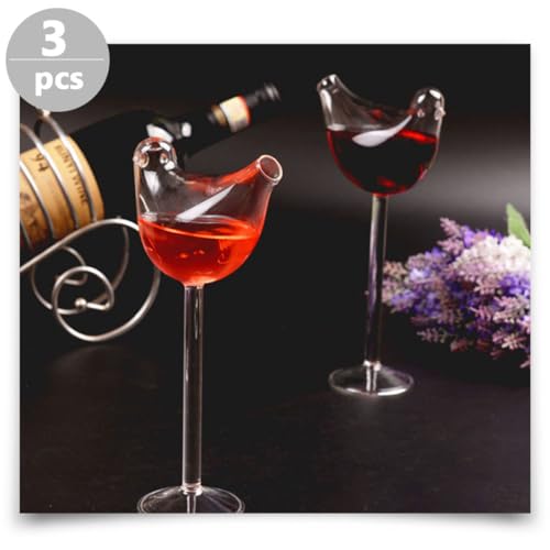 Verres à vin chic en forme d'oiseau pour célébration et mariage - 6