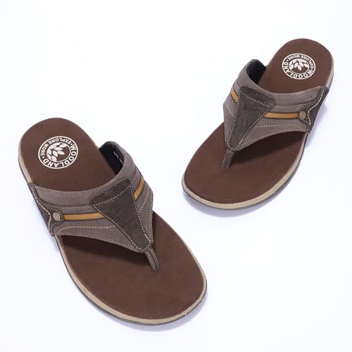 Image of Woodland Men's Leather Slippers