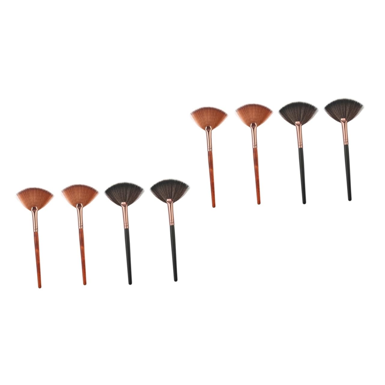 Didiseaon Sets Professional Bulk Makeup Brushes Set Fan Shape Blusher Brush Powder Cosmetics for Daily Professional Use Pcs