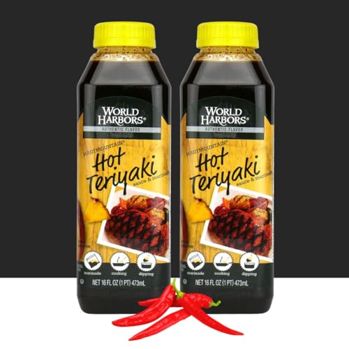 image for World Harbors Hot Teriyaki Sauce Perfect for Grilling Stir-Fries, Dipp
