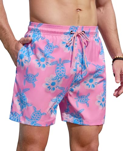 Visesunny Stylish Mens Swim Trunks Quick Dry Beachwear Sports Swim