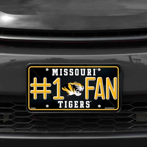 Missouri Mizzou Tigers #1 Fan - 12x6 Metal License Plate Tag