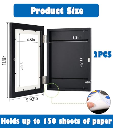 2 Pezzi Cornice da Disegni per Bambini da