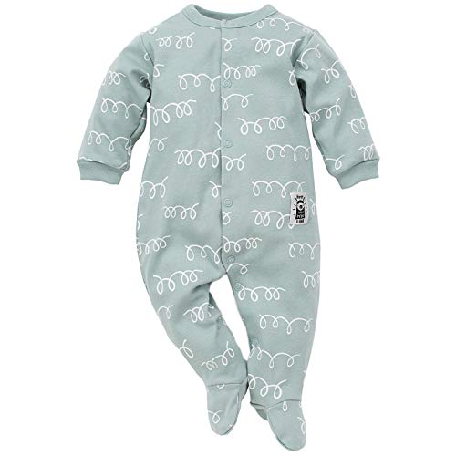Preisvergleich Produktbild Pinokio - Happy Llama - Baby Schlafanzug 100% Baumwolle - Unisex Jungen Mädchen Schlafanzug Einteilig - Strampler - Overall Weiß Mint Türkis Orange (74 cm, Türkis)