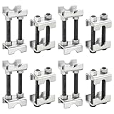 DASBET Adjustable 2-Way Coil Spring Spacers 8 Pack, 1”-2” Lift or Lower Spring Compressor Tool, Mini Coil Spring Booster for Car & Truck Shock Absorbers, Automotive Strut Accessories (8)