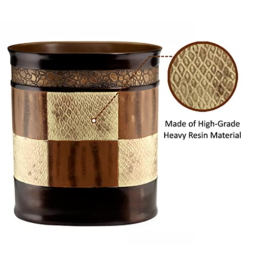 Zahari Home Zambia Stylish Waste Basket Modern Classic Luxury Decor Animal Print Western Design Trash Can #TOP2