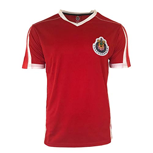 RhinoxGruop Chivas Soccer Training Jersey Performance FMF Customized Any Name Liga Mx (S, RED- NO Name)