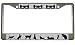 CAT Chrome Metal Auto License Plate Frame Car Tag Holder