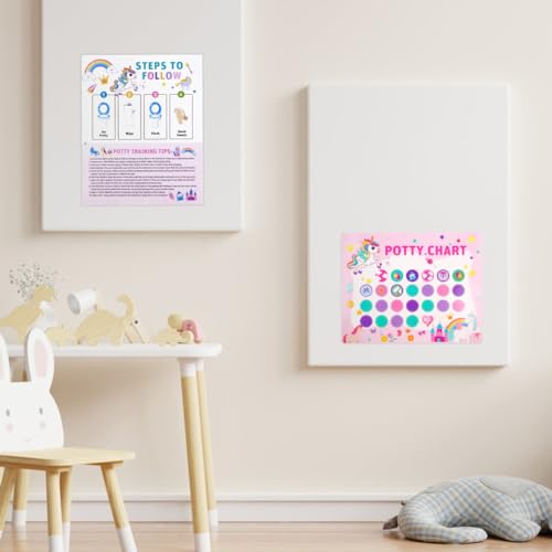 Miniatura 4 de Offcup Cartas De Recompensas, 10pcs Tabla Recompensa Incluy 4pcs Tabla De Recompensas Para Ir Al Bano De Pegatinas, Tema De Unicornio Tablas De Recompensas Para Niños, Premiar Los Buenos Hábitos