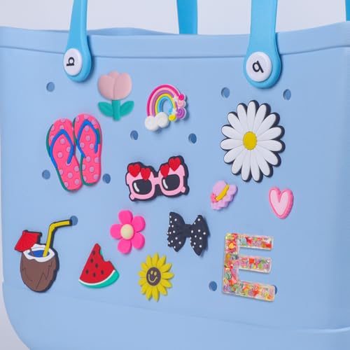 Letter Charms for Bogg Bag Accessories Set,13PCS Beach Bag Charms Compatible with Simply Southern Bogg Bag Accessories Attachments4