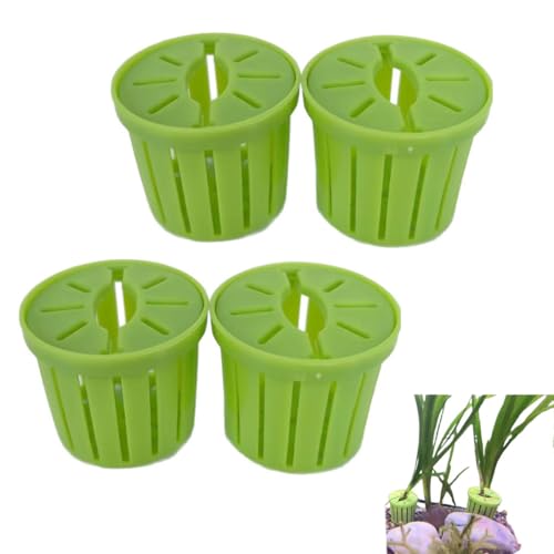 NentMent 4 Pack Aquarium Plant Holder Fish Tank Plants Pots Anti-Floating Aquarium Plant Weights Aqua Soil Container for Echinodorus Bleheri Live Freshwater Plants Substrate Tabs Fertilizer Stratum
