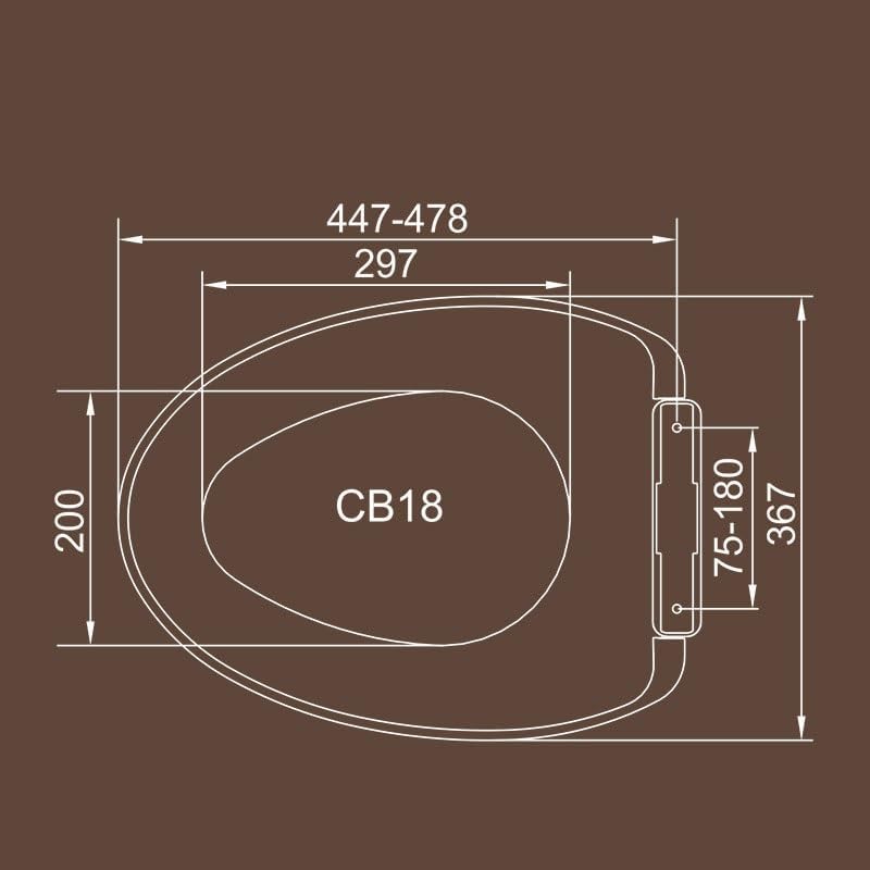PP Plastic Toilet Parts V Shaped Seats Thickened Silent Bidet
