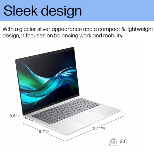 Image of HP EliteBook 1040 G11 Business AI PC Laptop (14 inch FHD+ Touchscreen, Intel 16-Core Ultra 7 165H (> i7-1370P), 32GB DDR5, 1TB SSD), 2x Thunderbolt 4, Backlit, Fingerprint, 5MP IR Webcam, Win 11 Pro