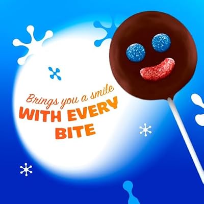 Ricolino Mini Paleta Payaso Marshmallow Lollipop with Chocolate Coating, 15 Count, (Pack of 12)