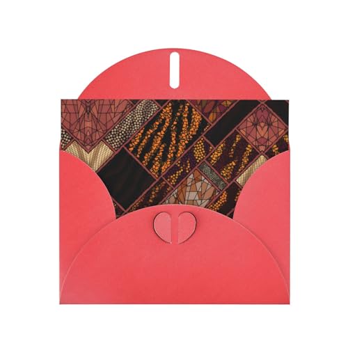 Materiale: il set di buste con stampe patchwork in stile africano rosso è realizzato in carta perlescente spessa, robusta e durevole con una lucentezza delicata e discreta, creando in modo efficiente una sensazione di fascia alta e rendendo le tue benedizioni più significative, mostrando senza sforzo la tua qualità e stile.