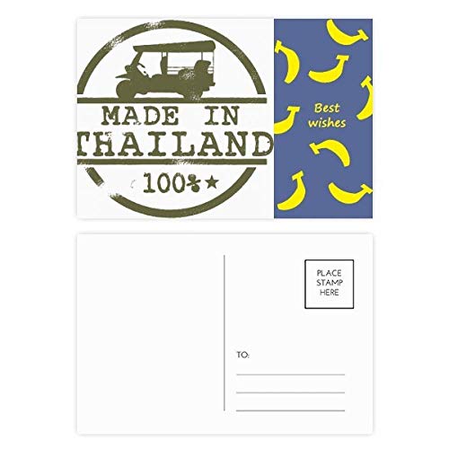 Cartes postales Thaïlande multicolores pour remerciements et décoration de bureau