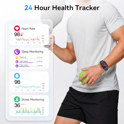 Smart Watch 3 Bands for Women Men, Bluetooth Call, 40mm AMOLED Fitness Watch for iPhone/Android/Samsung - image 6
