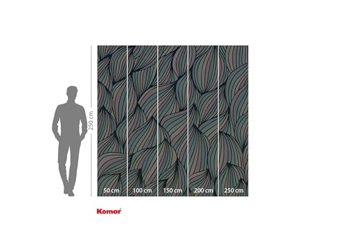 Komar Vlies Fototapete - Gentle Waves - Größe 250 x 250 cm - Tapete, Wanddekoration, Wohnzimmer, Schlafzimmer, Büro