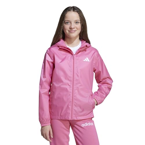adidas Unisex-Kids Rain Jacket, Pink Fusion, X-Large